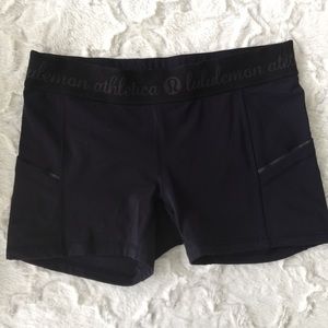 Lululemon Biker Shorts Navy And Black Size 10